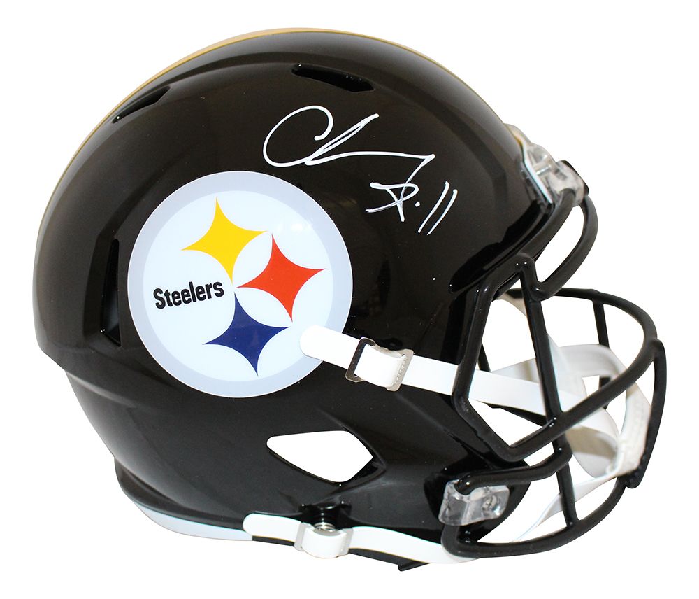 Chase Claypool Autographed Pittsburgh Steelers F/S Speed Helmet BAS