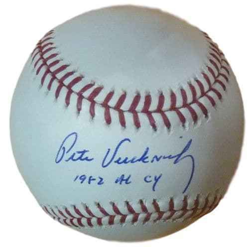 Pete Vuckovich Autographed Official Major League Baseball 82 CY BAS