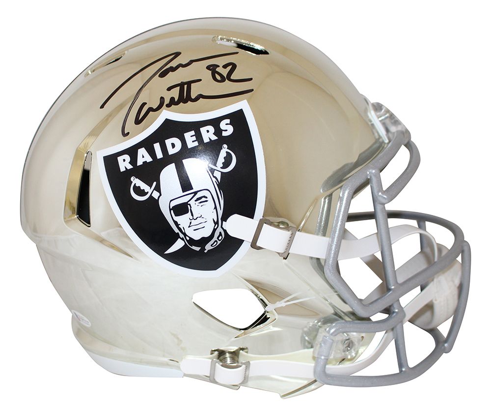 Jason Witten Autographed/Signed Las Vegas Raiders F/S Chrome Helmet BAS