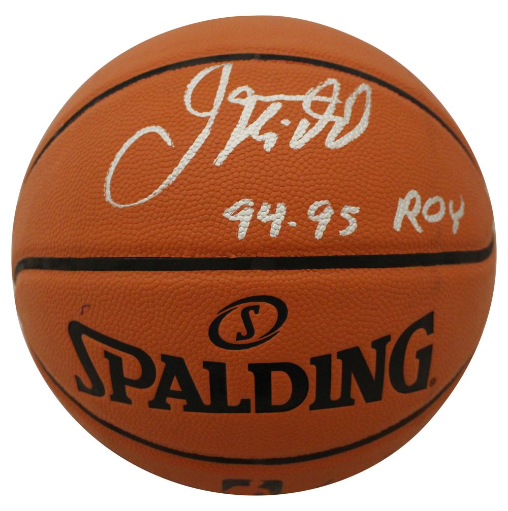 Jason Kidd Autographed Dallas Mavericks Spalding Basketball 94/95 ROY FAN