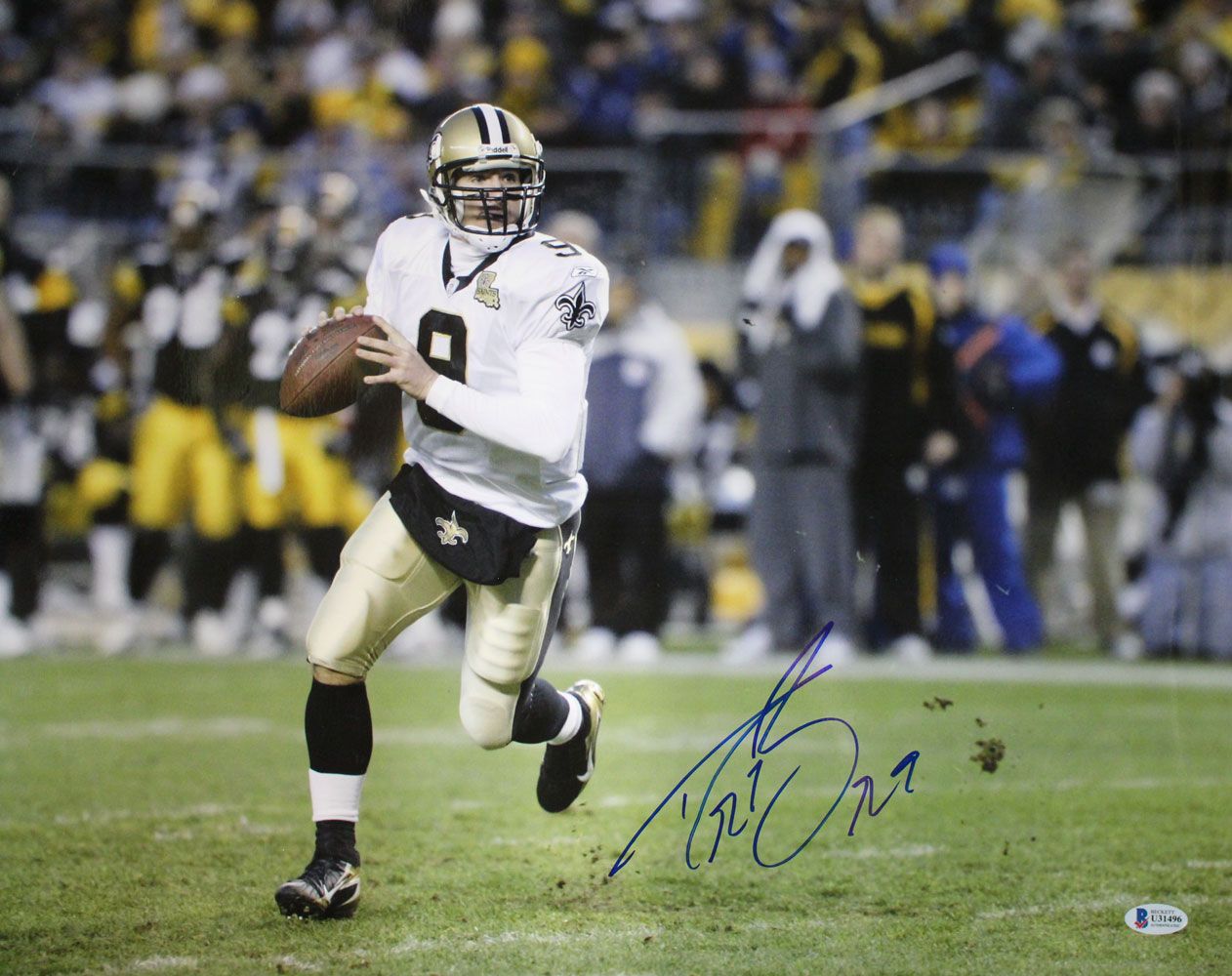 Drew Brees Autographed/Signed New Orleans Saints 16x20 Photo BAS