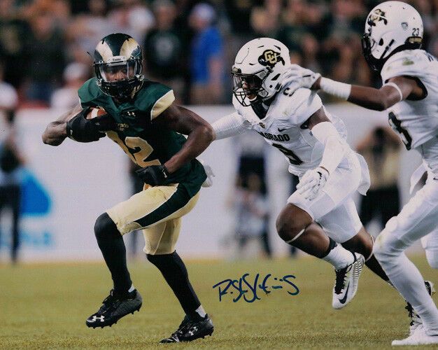 Rashard Higgins Autographed Colorado State Rams 8x10  vs. Colorado N/O