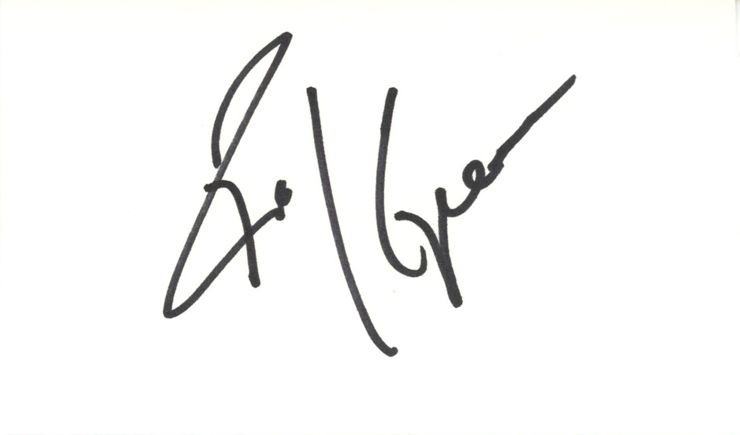 Roy Green Autographed St Louis Cardinals Index Card Beckett 45298