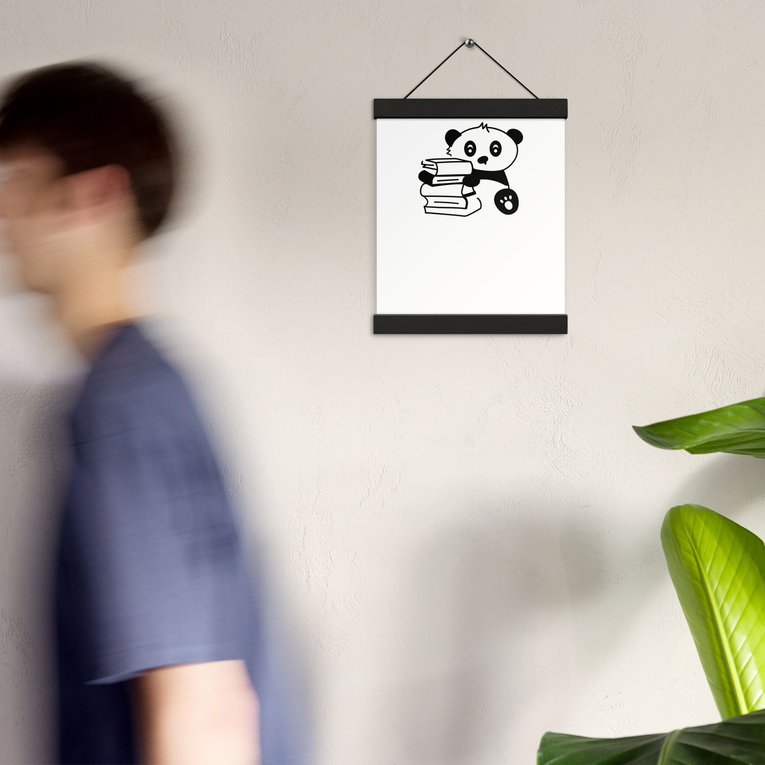 Poster with hangers