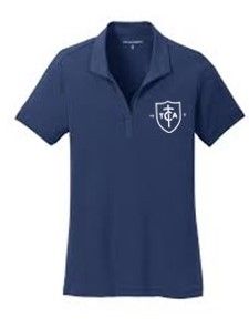 Ladies Short Sleeve Polo, Color: Navy, Size: Adult Small