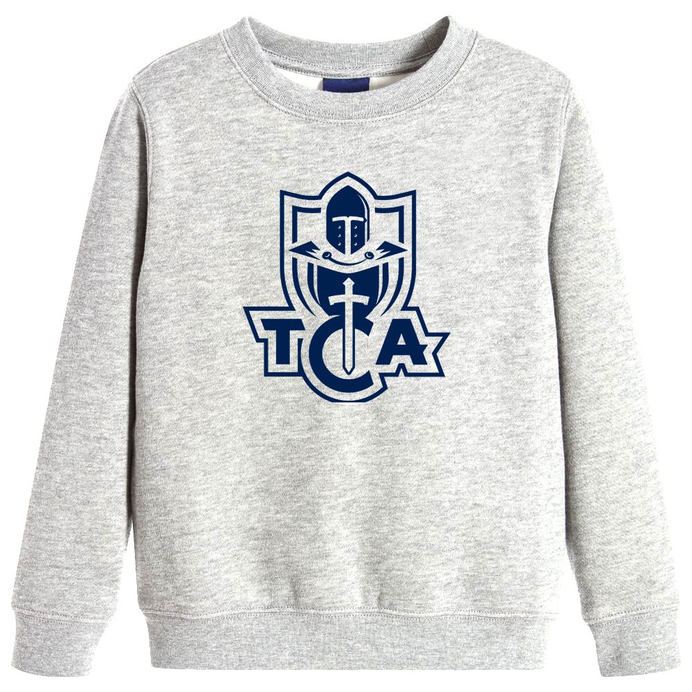 Gray Crew Neck Sweatshirt, Size: Youth XSmall