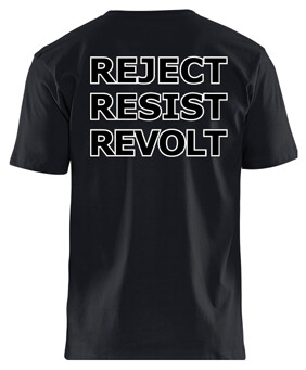 Reject, Resist, Revolt Tee - Black