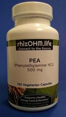Phenylethylamine HCL (PEA) 120 x 500 mg Veggie Caps