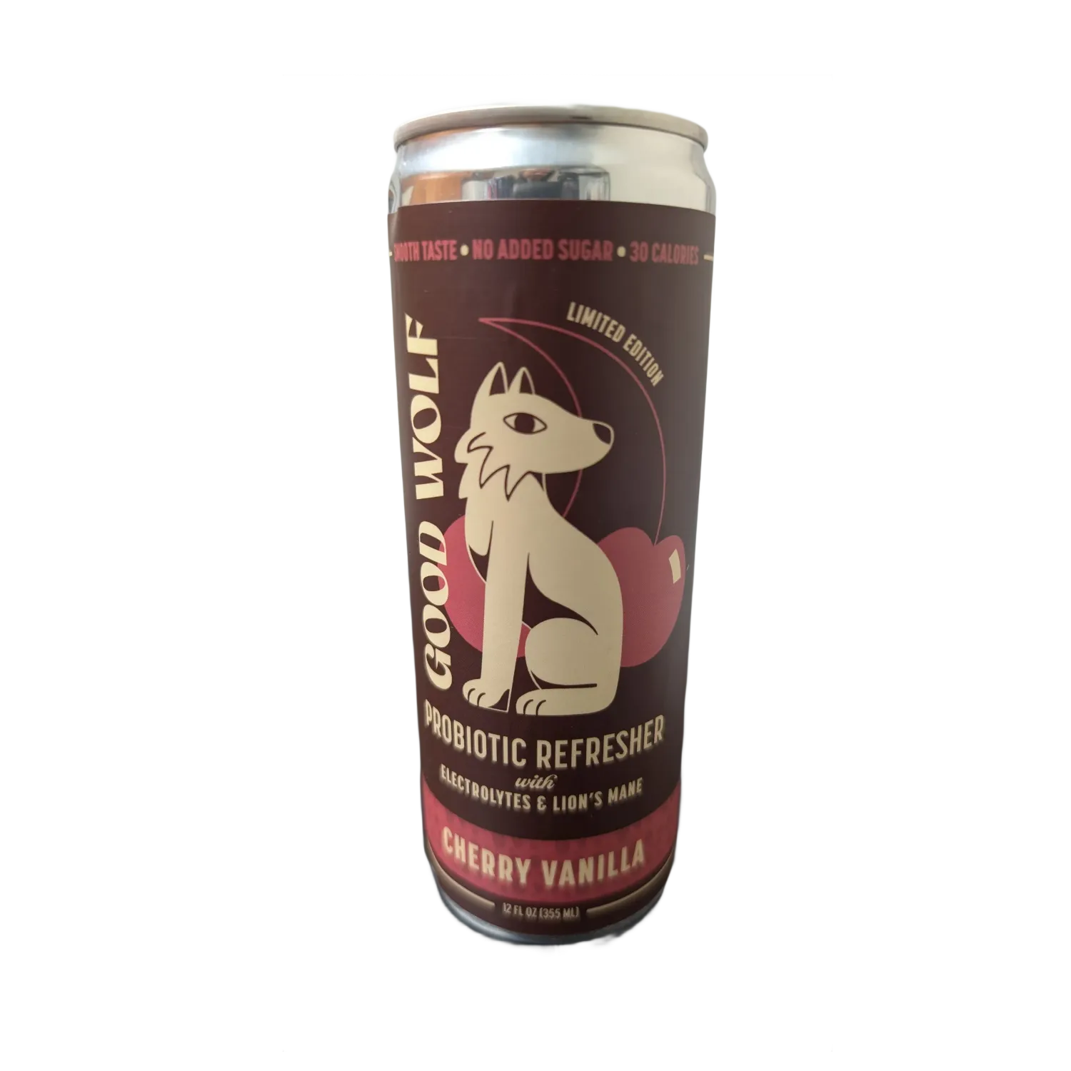 Cherry Vanilla Probiotic Refresher Lions Mane &amp; Electrolytes