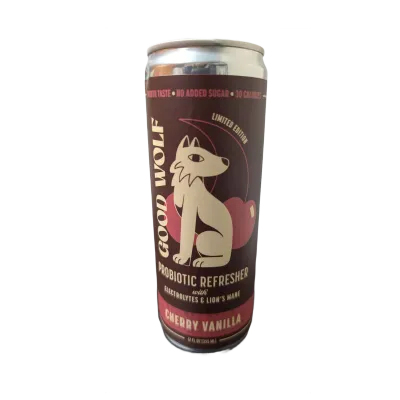 Cherry Vanilla Probiotic Refresher Lions Mane &amp; Electrolytes