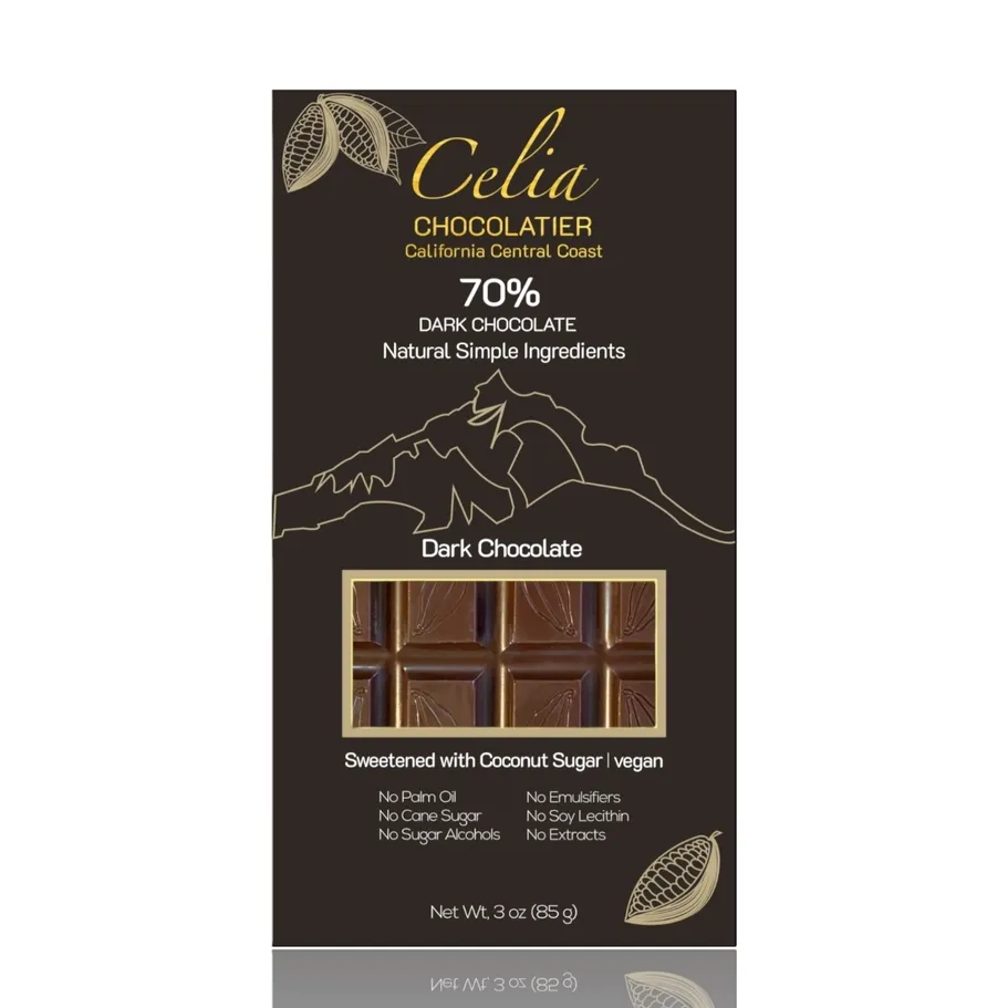 Celia - 70% Dark Chocolate Bar