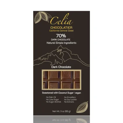 Celia - 70% Dark Chocolate Bar