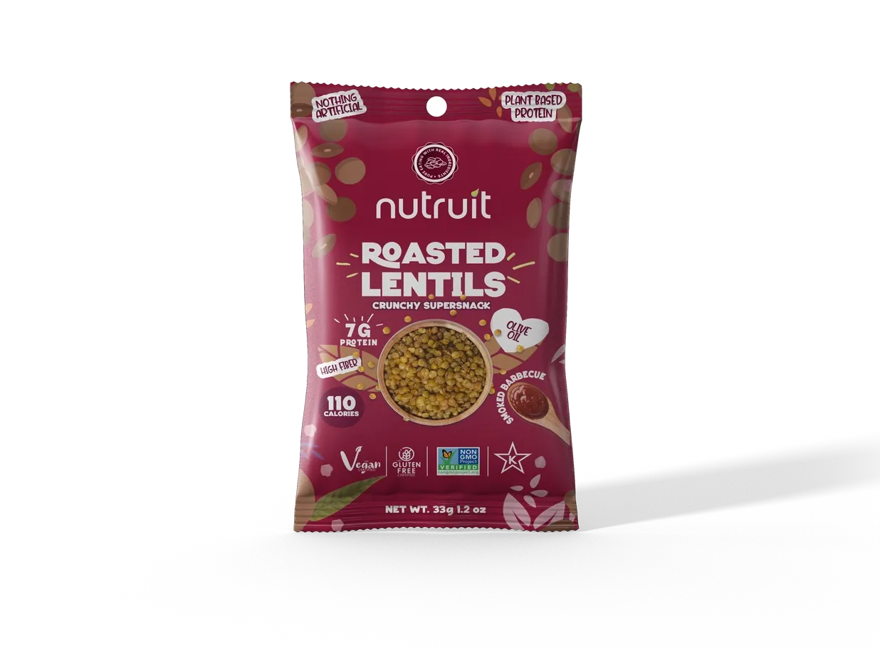 Nutruit Roasted Lentil Snacks - Smoked BBQ