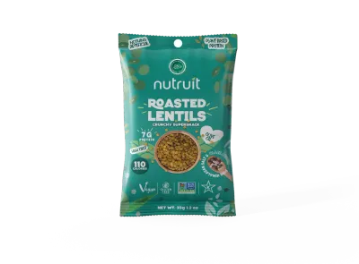 Nutruit Roasted Lentil Snacks - Pink Himalayan Salt and Black Pepper Nutruit Roasted Lentil Snacks - Pink Himalayan Salt and Black Pepper