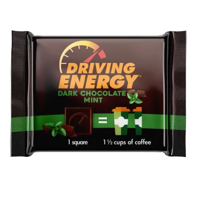 Driving Energy - Dark Chocolate Mint - 150 mg Caffeinated Driving Energy - Dark Chocolate Mint - 150 mg Caffeinated