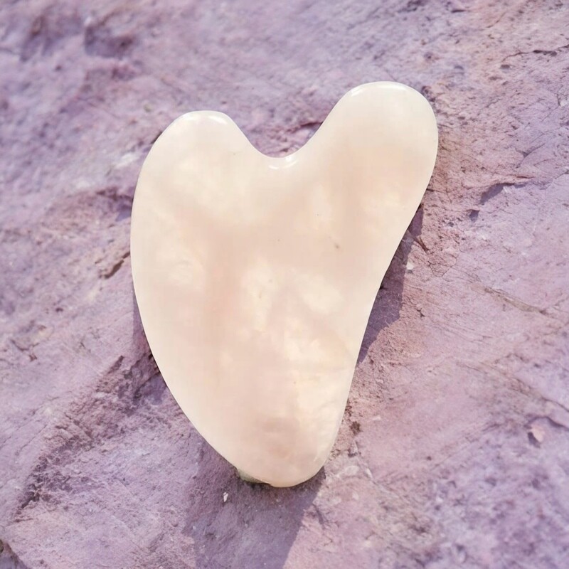 GUA SHA massagehulp hele lichaam, van Rozenkwarts