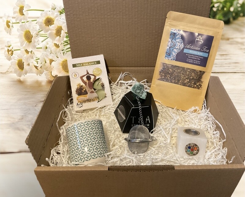 Mooie cadeau box RELAX met prachtige producten.