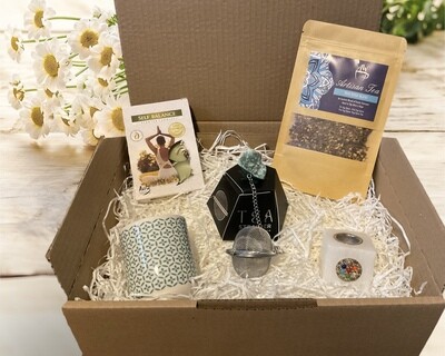 Mooie cadeau box RELAX met prachtige producten.