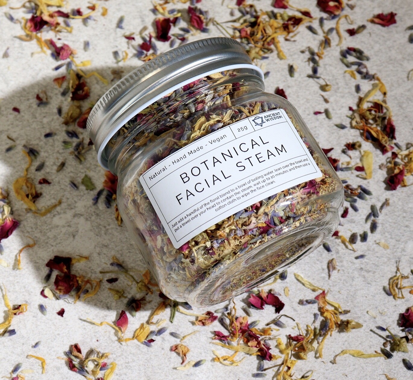Gezichtsstoomix met lavendel en kamille