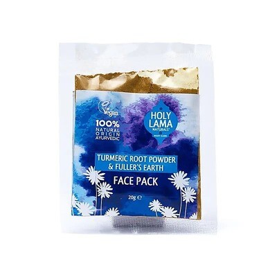 Gezichtsmasker met rode curcuma en andere heerlijke kruiden