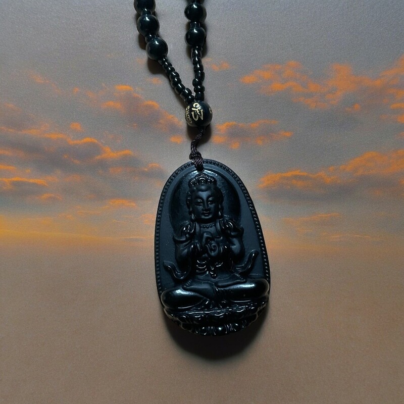 Zwarte Obsidiaan ketting, een prachtstuk