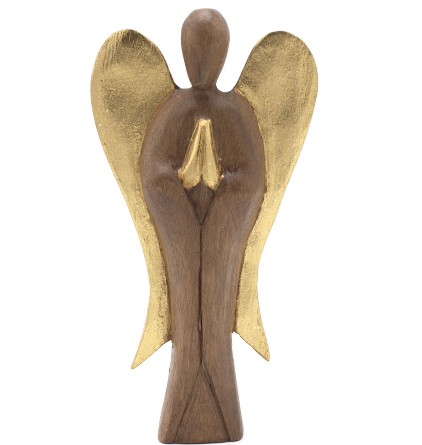 Prachtige houten beschermengel, 20 cm