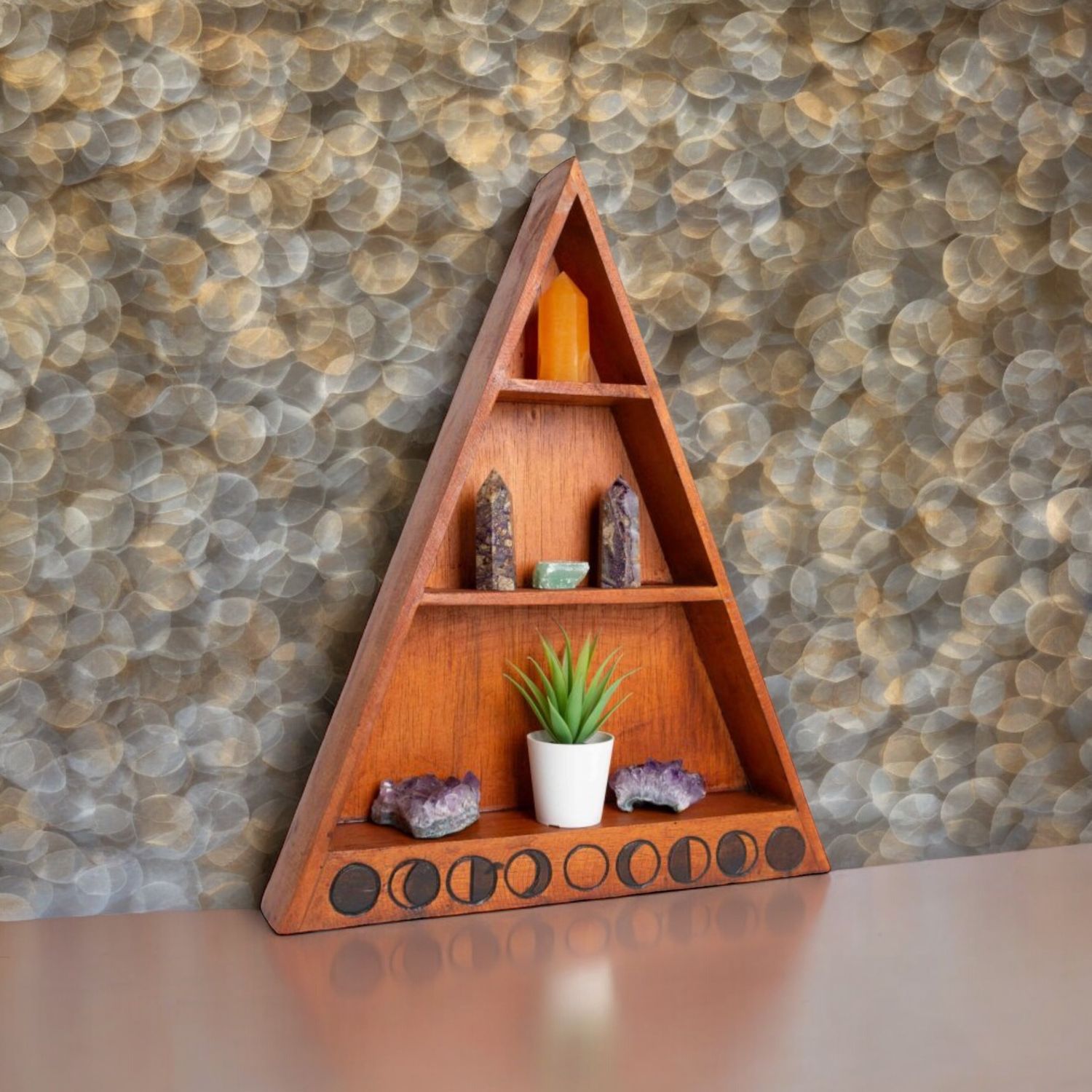 Huis Altaar Piramide van mooi hout