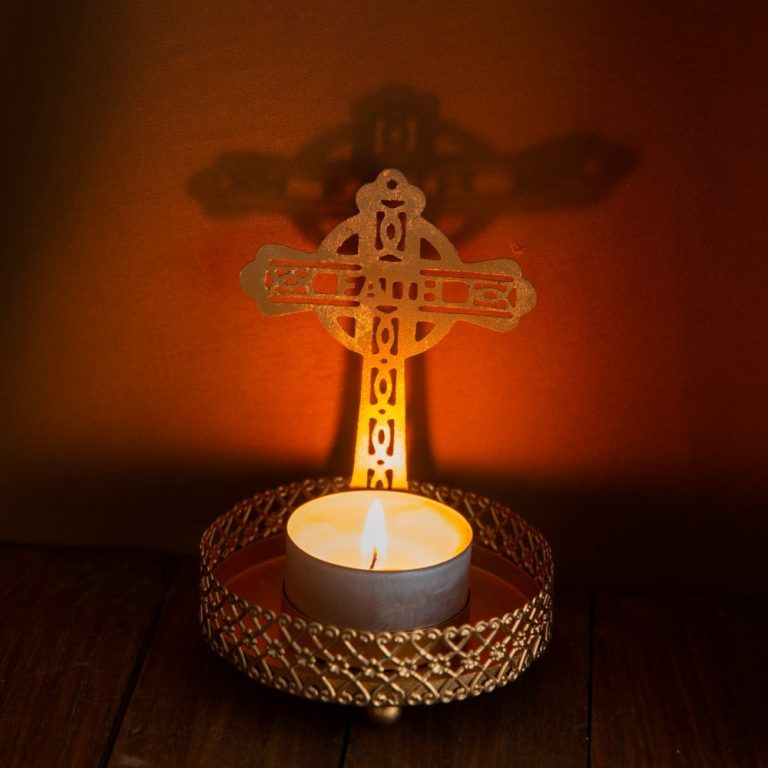 Sfeerlicht/gedenklichtje KRUIS
