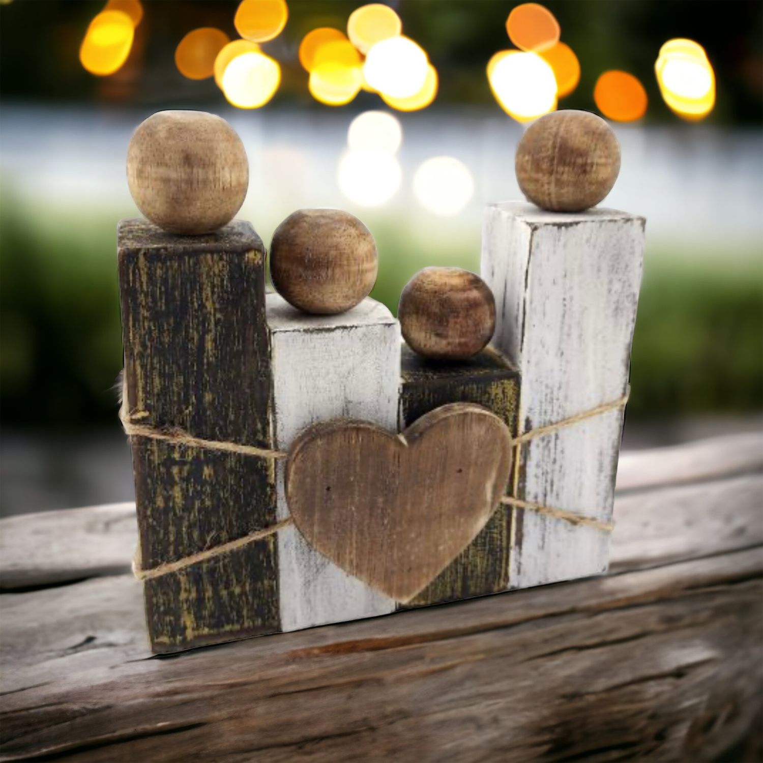 Familie, het belangrijkste wat er is, uit hout gesneden, een fijn stuk