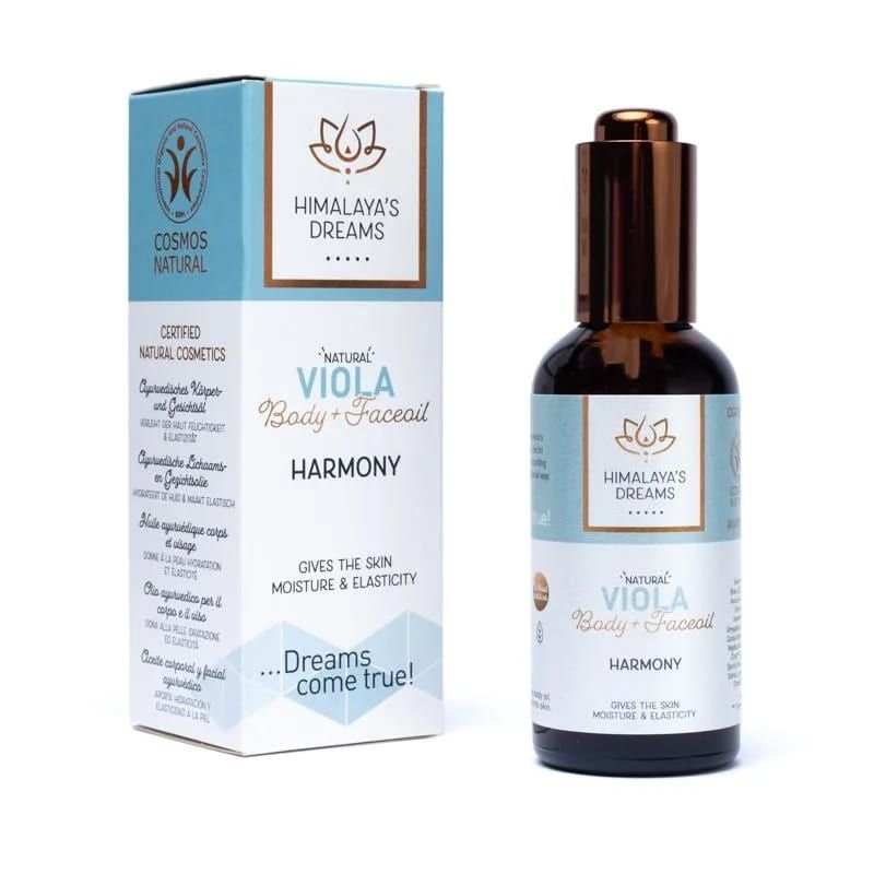 Aurvedische body en face olie Harmony, bij eczeem, acne, rosea