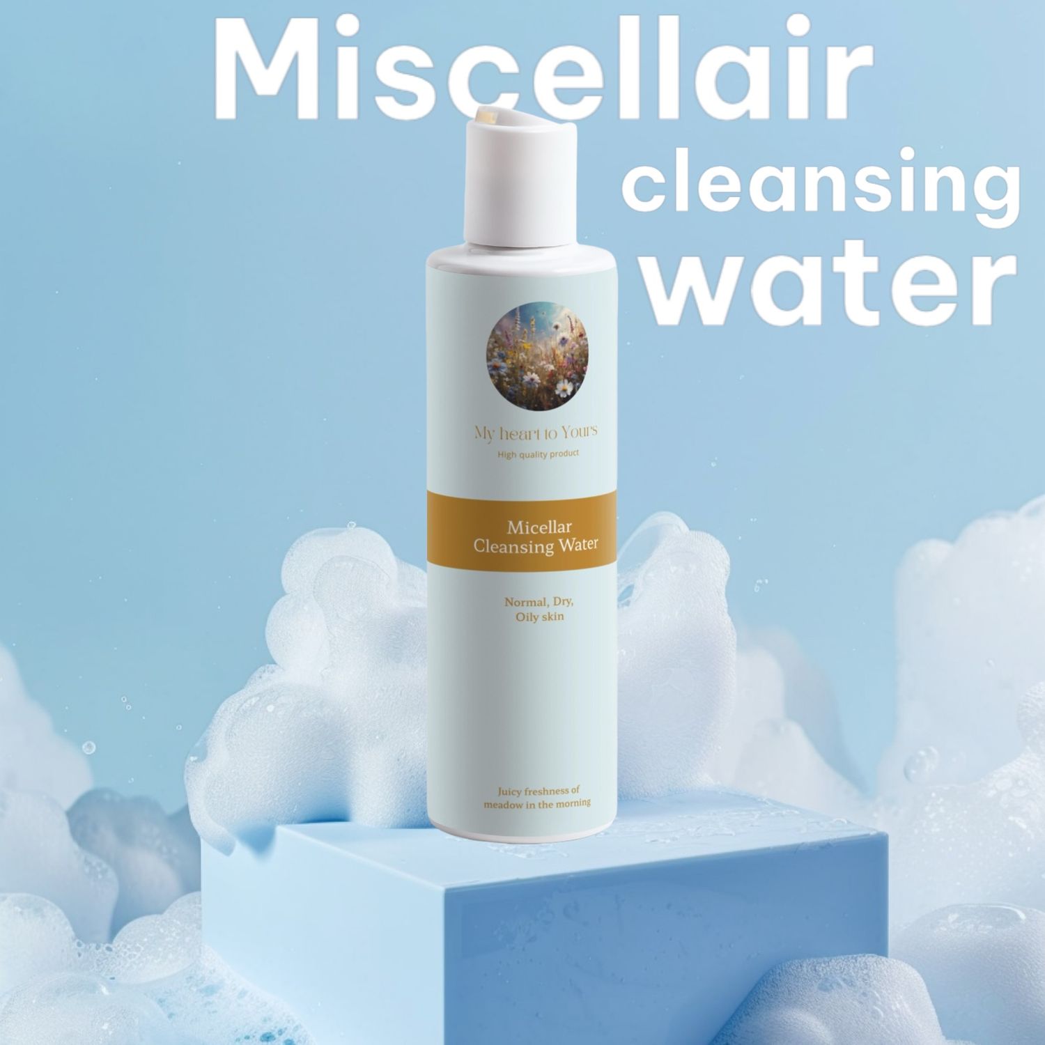Miscellair water, om de huid grondig te reinigen, zonder aan te tasten of uit te drogen