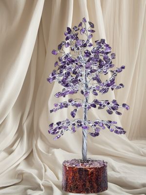 Edelsteenboompje van Amethist (23cm.)