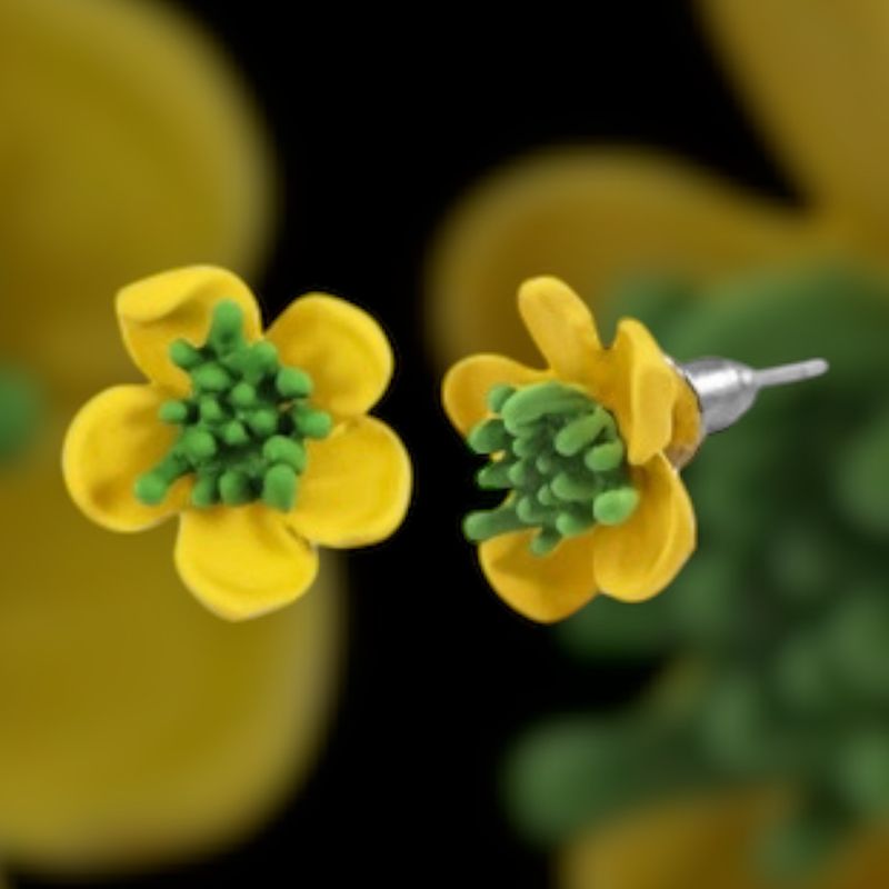 oorbel, oorsteker Flower geel