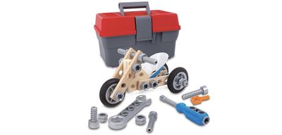 Constructie kit in mooie toolbox, maak je eigen motorfiets