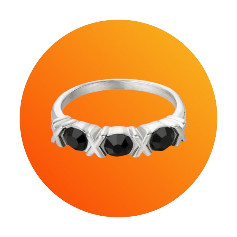 rvs ring met xo xo 