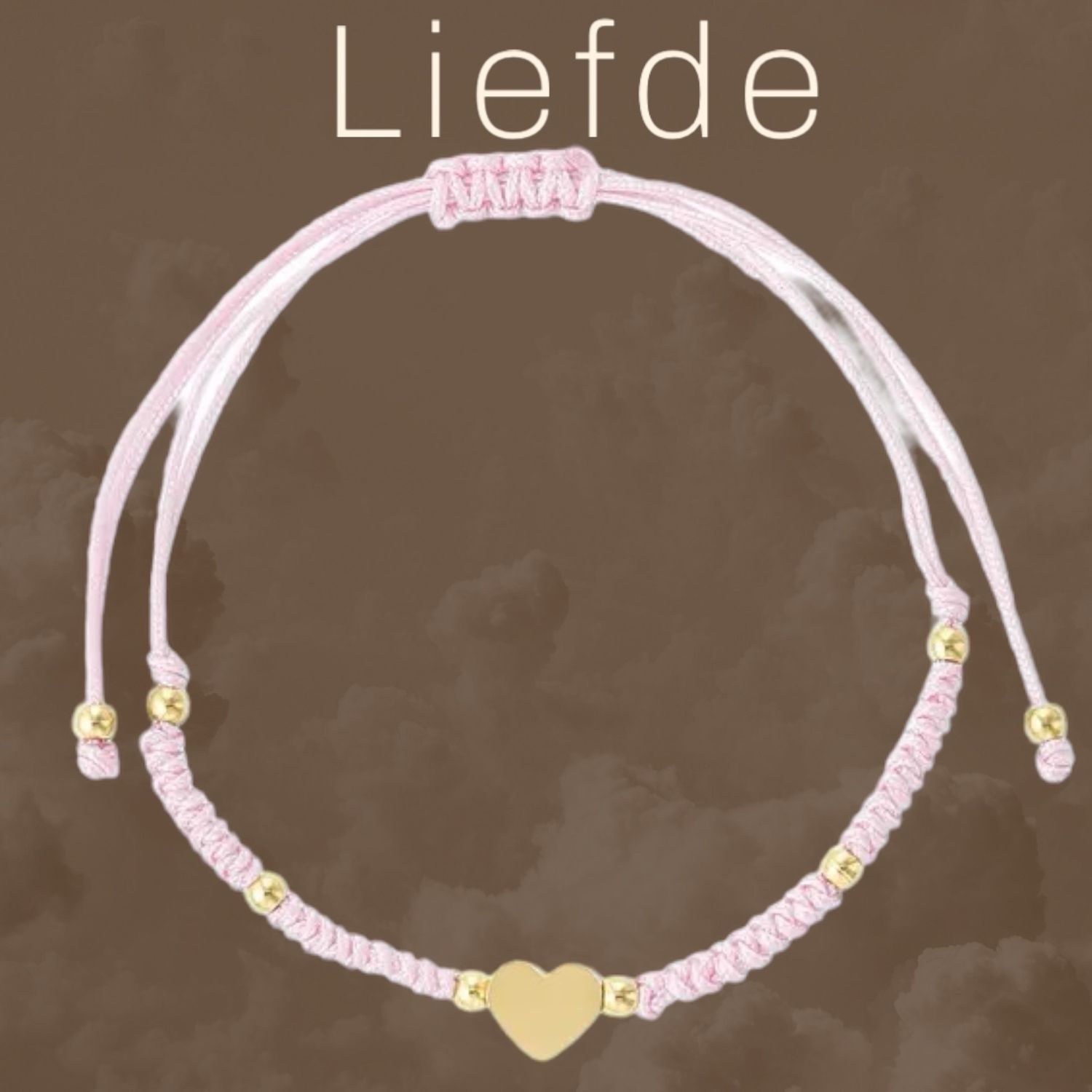 Troostcadeau, troostkado, armband handgemaakt met hartje RVS