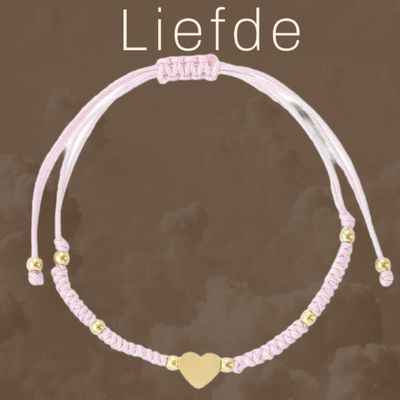 Troostcadeau, troostkado, armband handgemaakt met hartje RVS