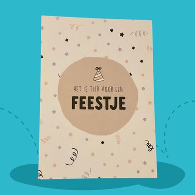 kaart tijd voor een feestje