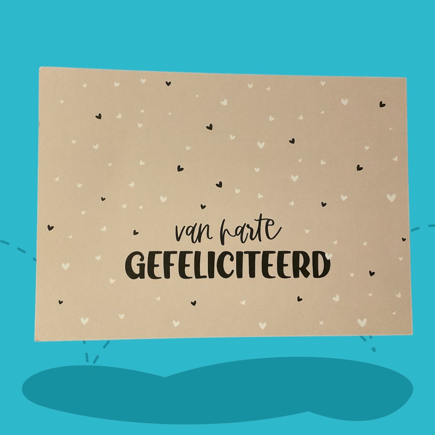 Kaart van Harte gefeliciteerd