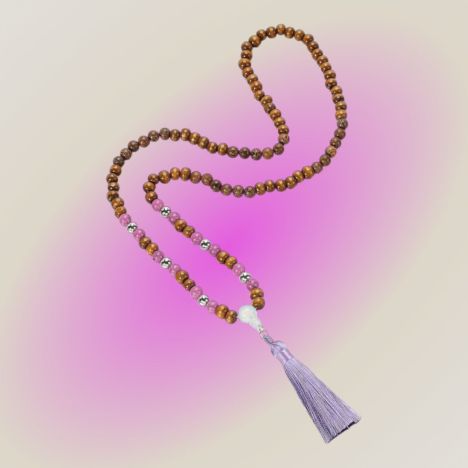 MALA ketting, in het Paars, Turquoise, Rood of Roze