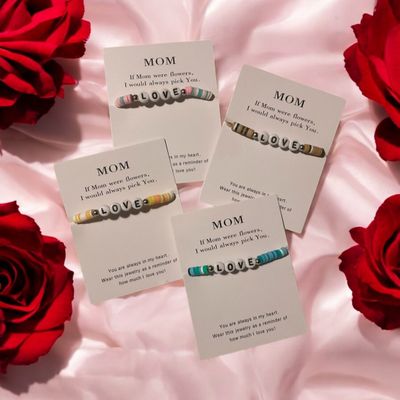 MOM, lieve LOVE armband voor je mama..