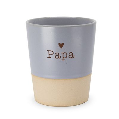 Keramiek beker Love papa, blauw
