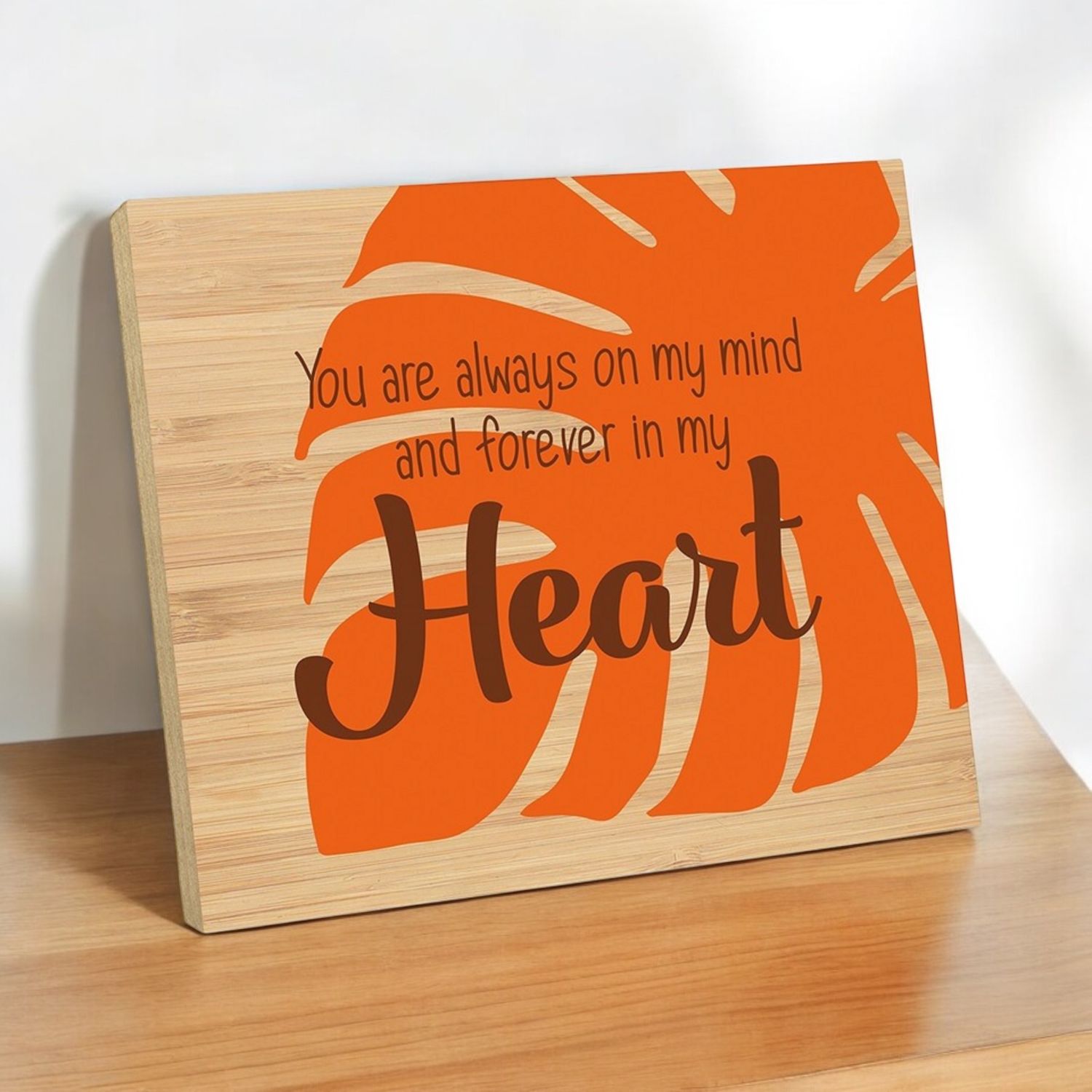 Mooi houten bord Forever in my Heart