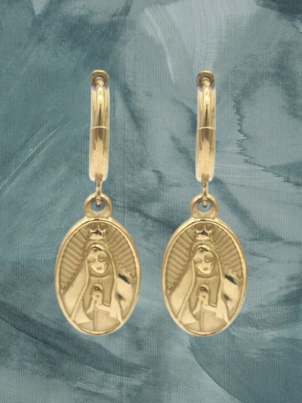 Oorbellen Maria Magdalena in goud of zilver