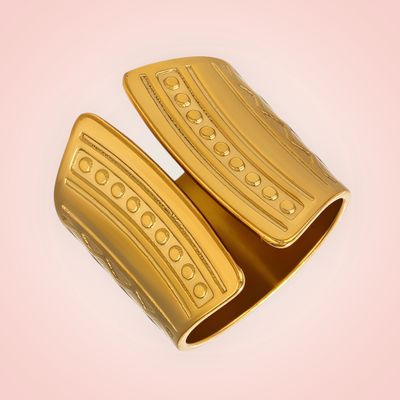 Ring Modern, 18 K gold plated Stainless Steel
