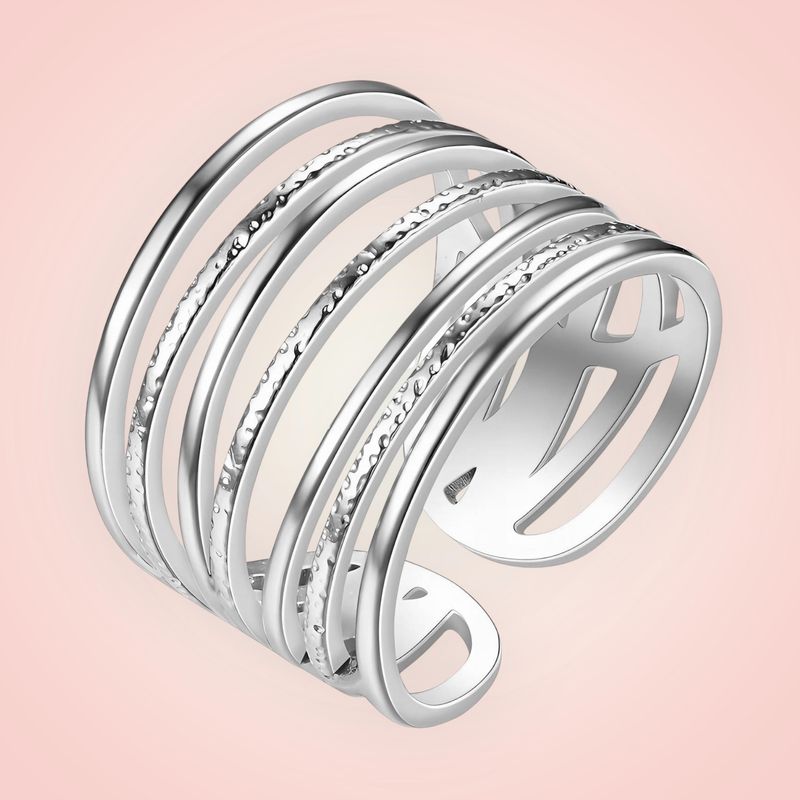 Ring opengewerkt, Stainless Steel