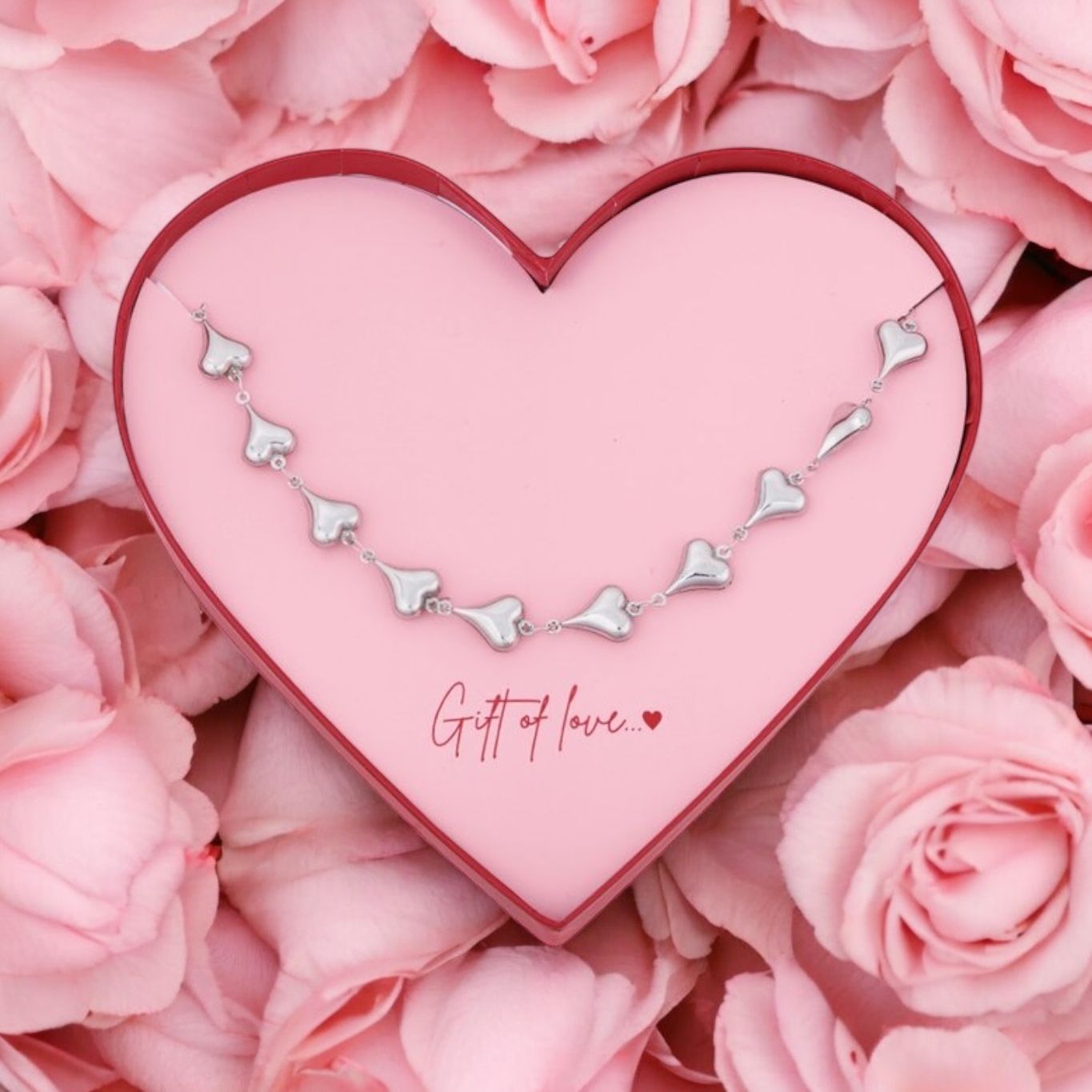 Geweldige mooie halsketting in stijlvolle Hart verpakking (zilver) Geweldige mooie halsketting in stijlvolle Hart verpakking (zilver)