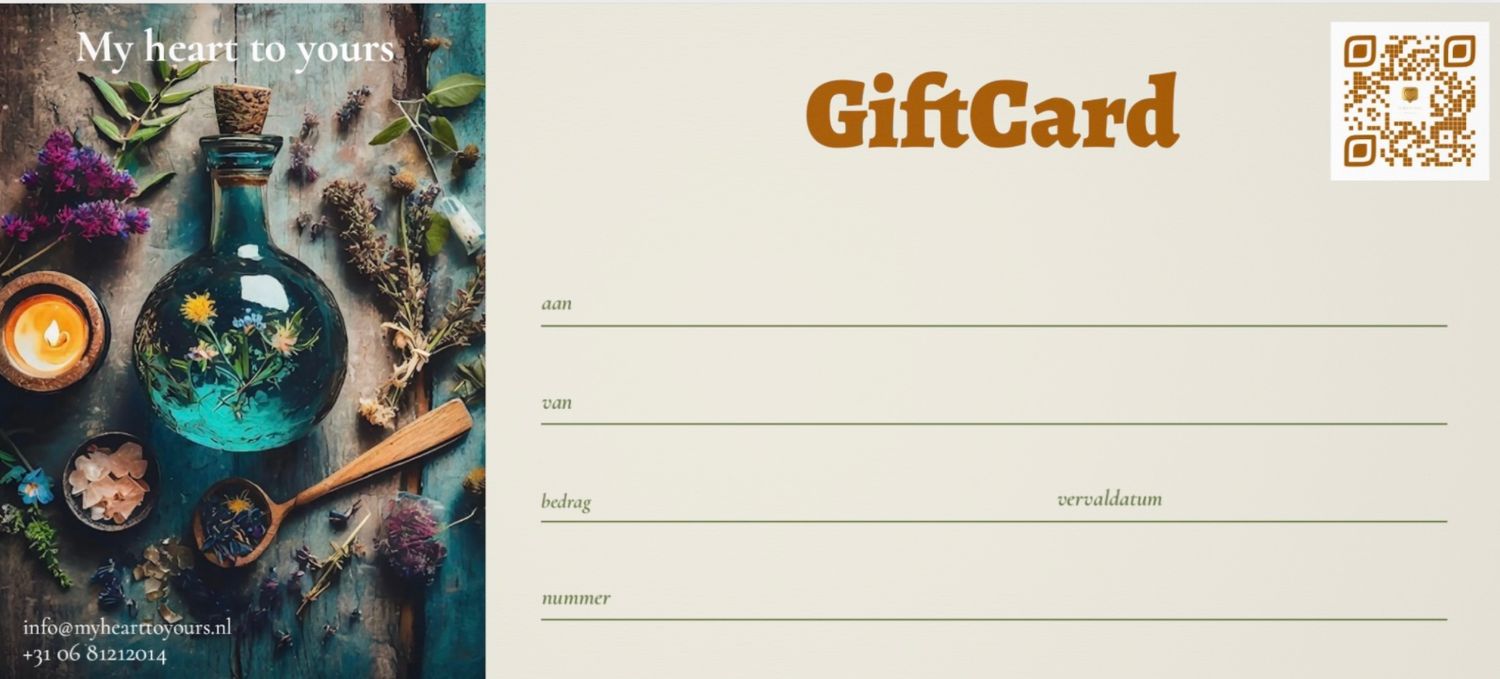 Je E-Giftcard persoonlijk geven of per post