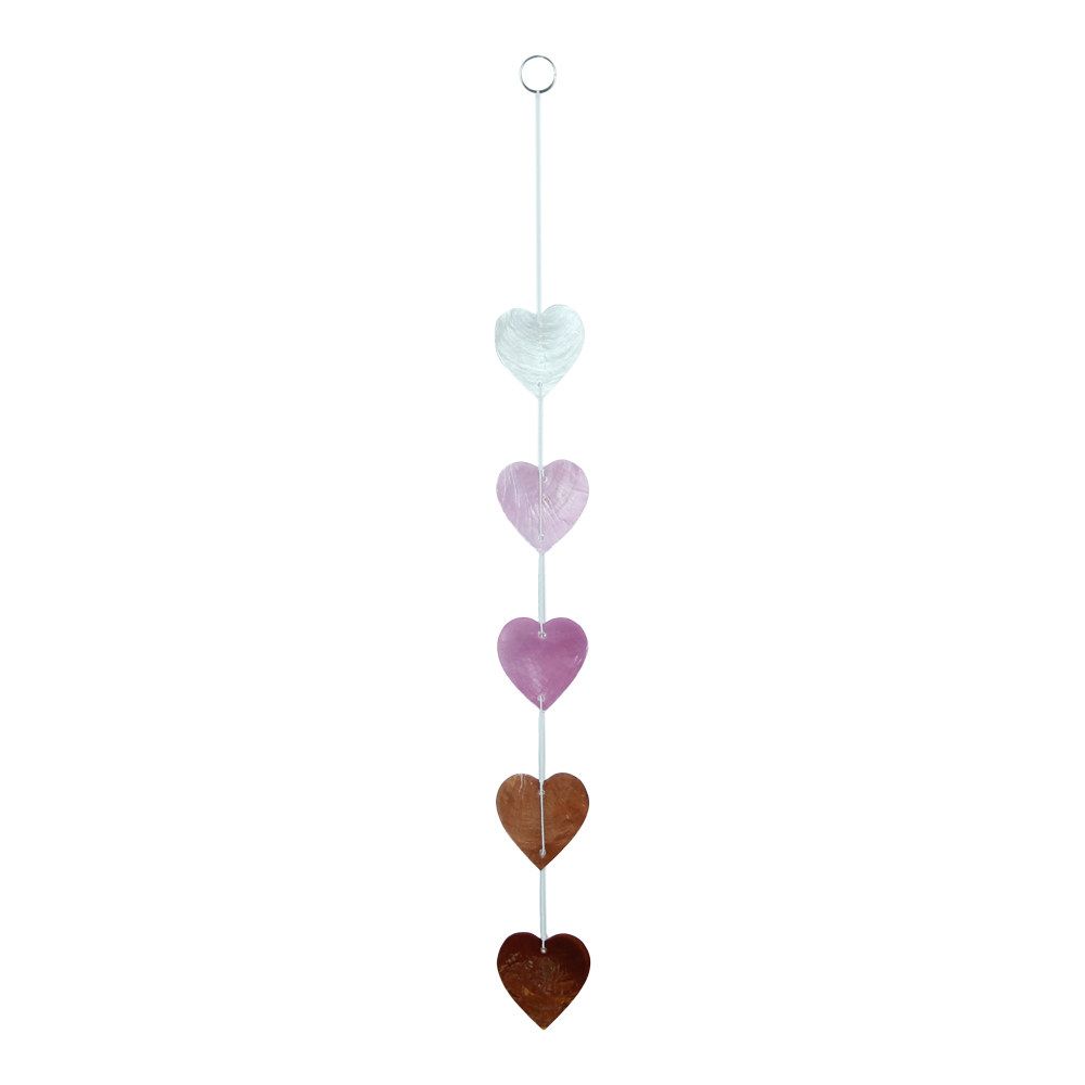 hanger hartjes van Capiz schelp