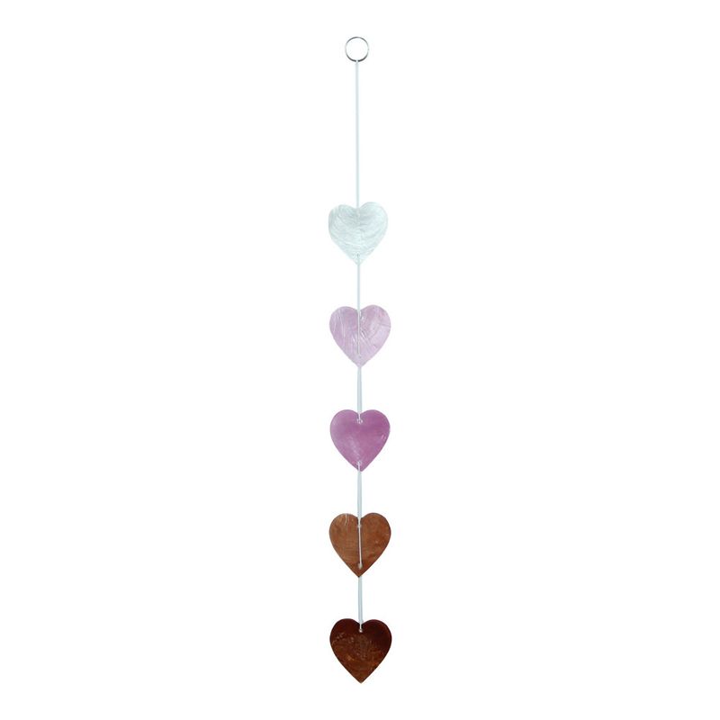 hanger hartjes van Capiz schelp